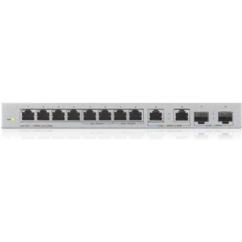 Коммутатор ZYXEL XGS1010-12-ZZ0102F 8x1Гбит/с 2x2.5Гбит/с 2SFP+ неуправляемый Коммутатор ZYXEL XGS1010-12-ZZ0102F 8x1Гбит/с 2x2.5Гбит/с 2SFP+ неуправляемый