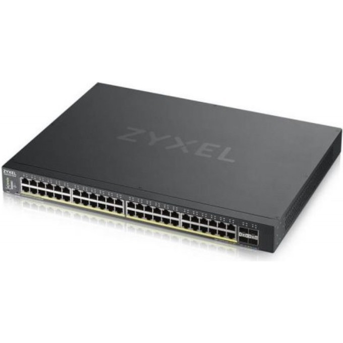 Коммутатор ZYXEL NebulaFlex (L2+) 48x1Гбит/с 4SFP+ 48PoE+ 375W управляемый XGS1935-52HP-EU0101F